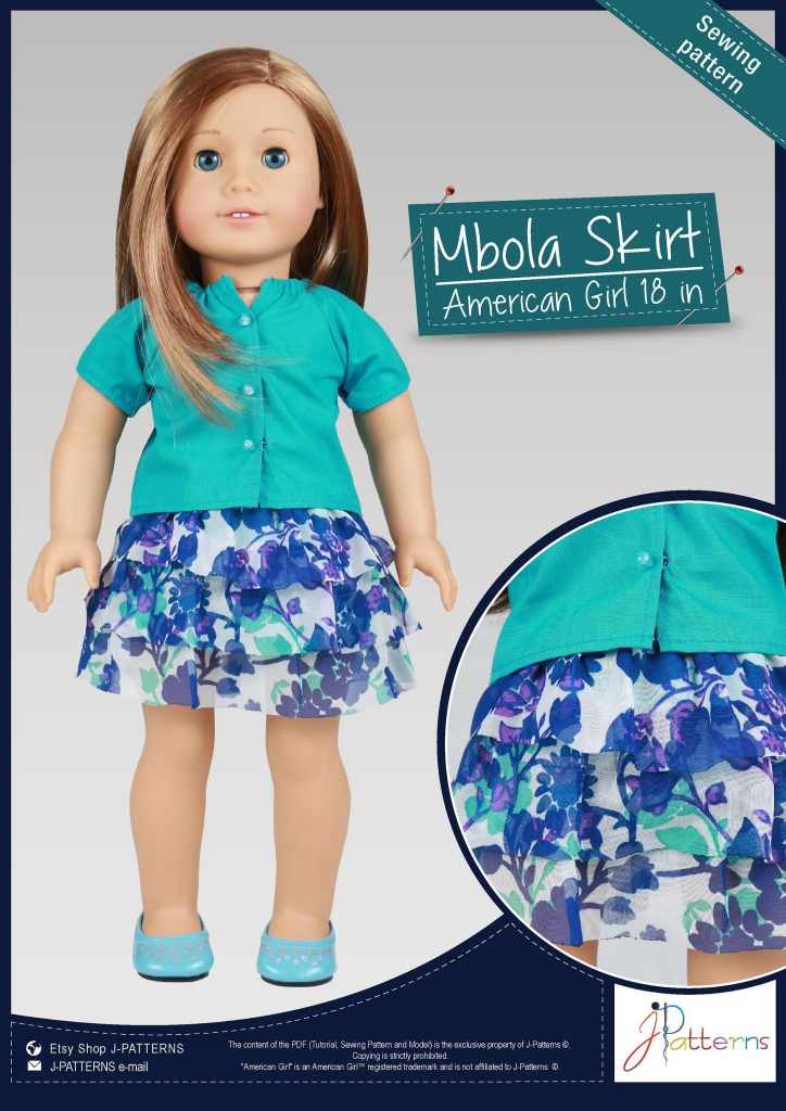 Mbola Skirt 18 inch American Girl